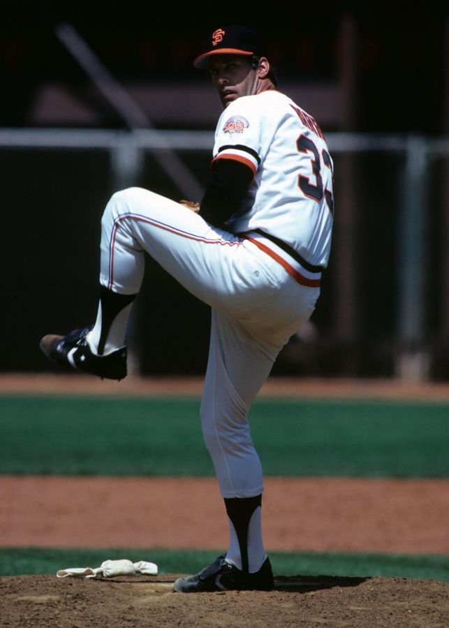 Former San Francisco Giants player Jim Barr during a ceremony for