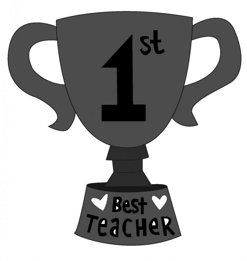 teacher trophy illustration - B3 issue 7