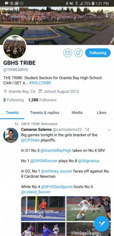 The Tribe’s Twitter account has over 1,000 followers and tweets at least once a week.