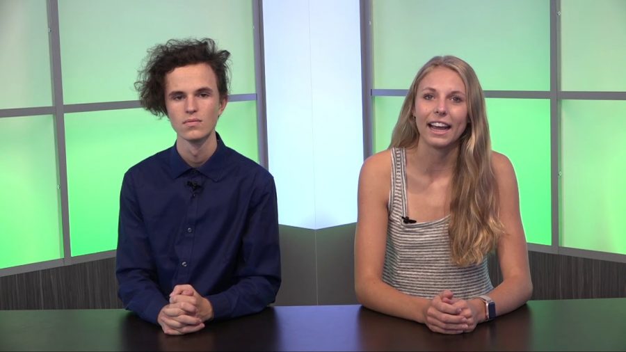 Jake Russell (left) is also one of the anchors during the GBTV bulletins.