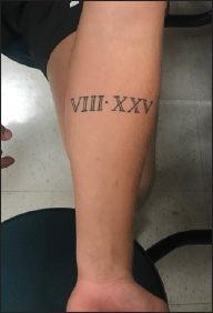 Senior Dillon Hamilton has a tattoo on his forearm representing his grandpa’s date of birth.