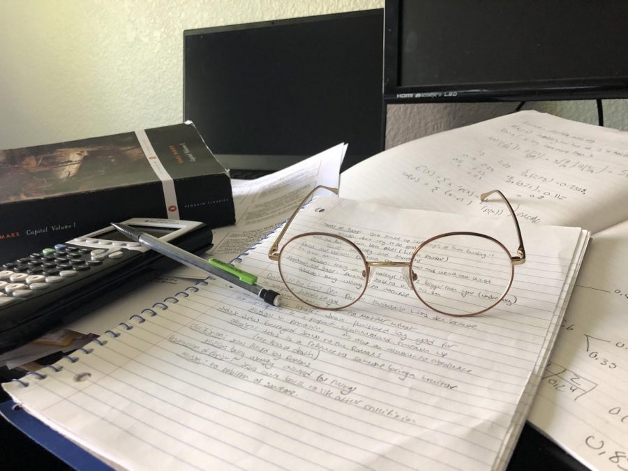 Students struggle to find motivation in to tend to the heap of classwork that faces them.
