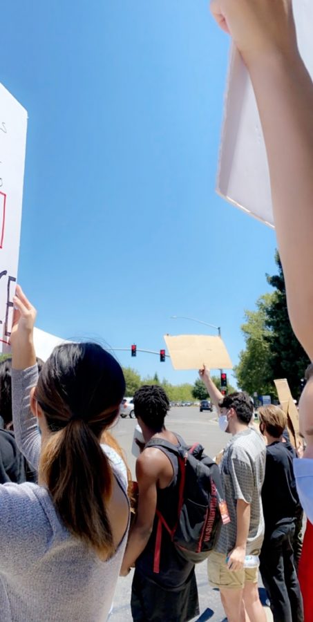 Protestors call for police reform after being prompted by recent events.