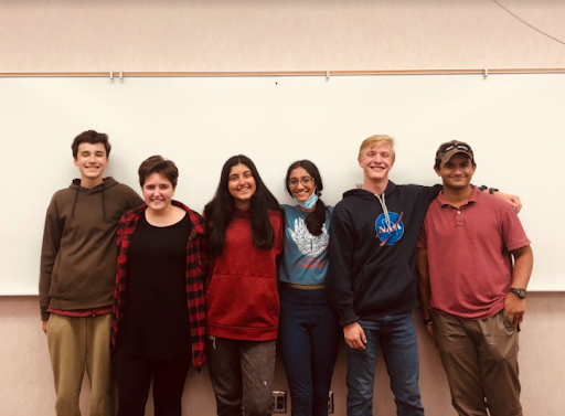 The members who participated in the Sacramento HS Fall Tournament on Saturday, Oct. 23 after their first game 
From left to right: Ethan Shohet, Maggie Lindhurst, Siya Mishra, Shivani Gautam, James Notley, Ali Zaidi.