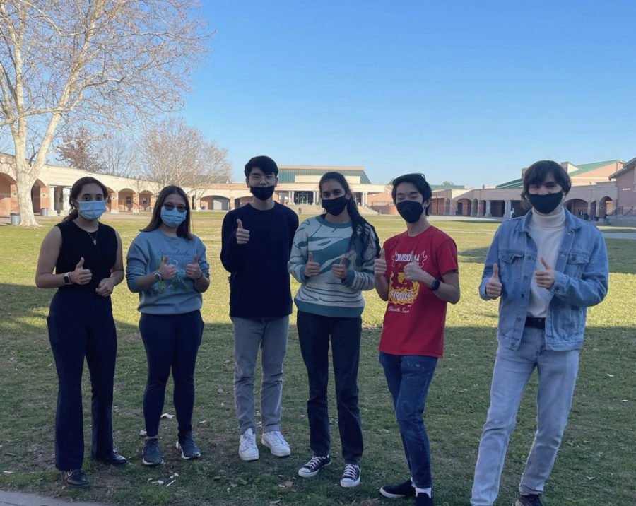 Earth First members complete their service event. They sorted the material from the recycling bins and then took them to a local recycling center. Senior Simran Lallian started this club in efforts to “raise awareness about different environmental issues”. 
