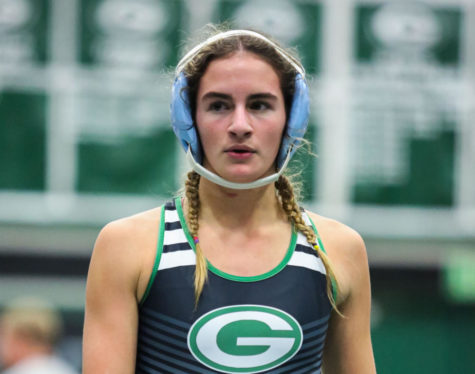 Taylor Wells, a junior on varsity, is in her wrestling uniform for the Granite Bay Girls Wrestling Team