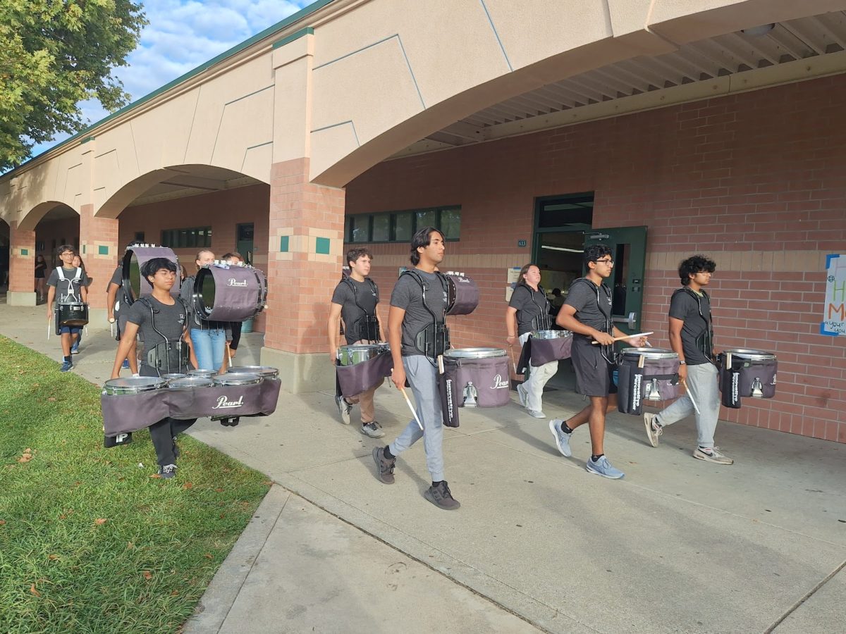 Percussion marches among the halls of GBHS, hyping up students for the coming football game.