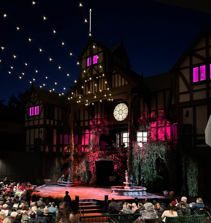 The set of "Much Ado About Nothing" at the Allen Elizebeth Theatre. This show is available to see from June 1, 2024, until October 12, 2024.  

