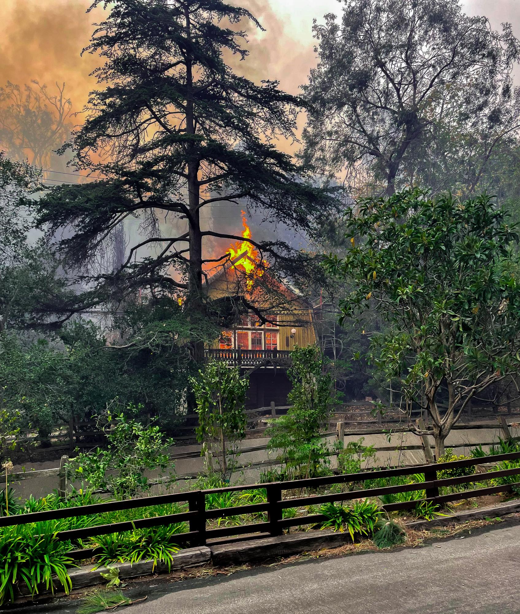 A house burning in Los Angeles:

photo courtesy of Jamie Garrett