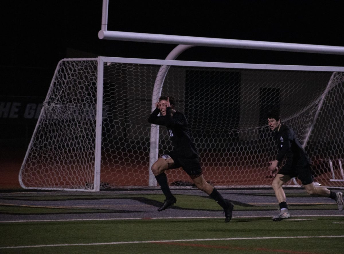 The first time Granite Bays varsity boys team played Folsom the match resulted in a 1-1 tie. This time around the grizzlies came back stronger and more aggressive, seeking revenge on the bulldogs. After a tough game Granite Bay redeemed themselves with  Jacob Stemler (left) scoring the game winning goal just a few minutes into the second half resulting in a 2-1 win.