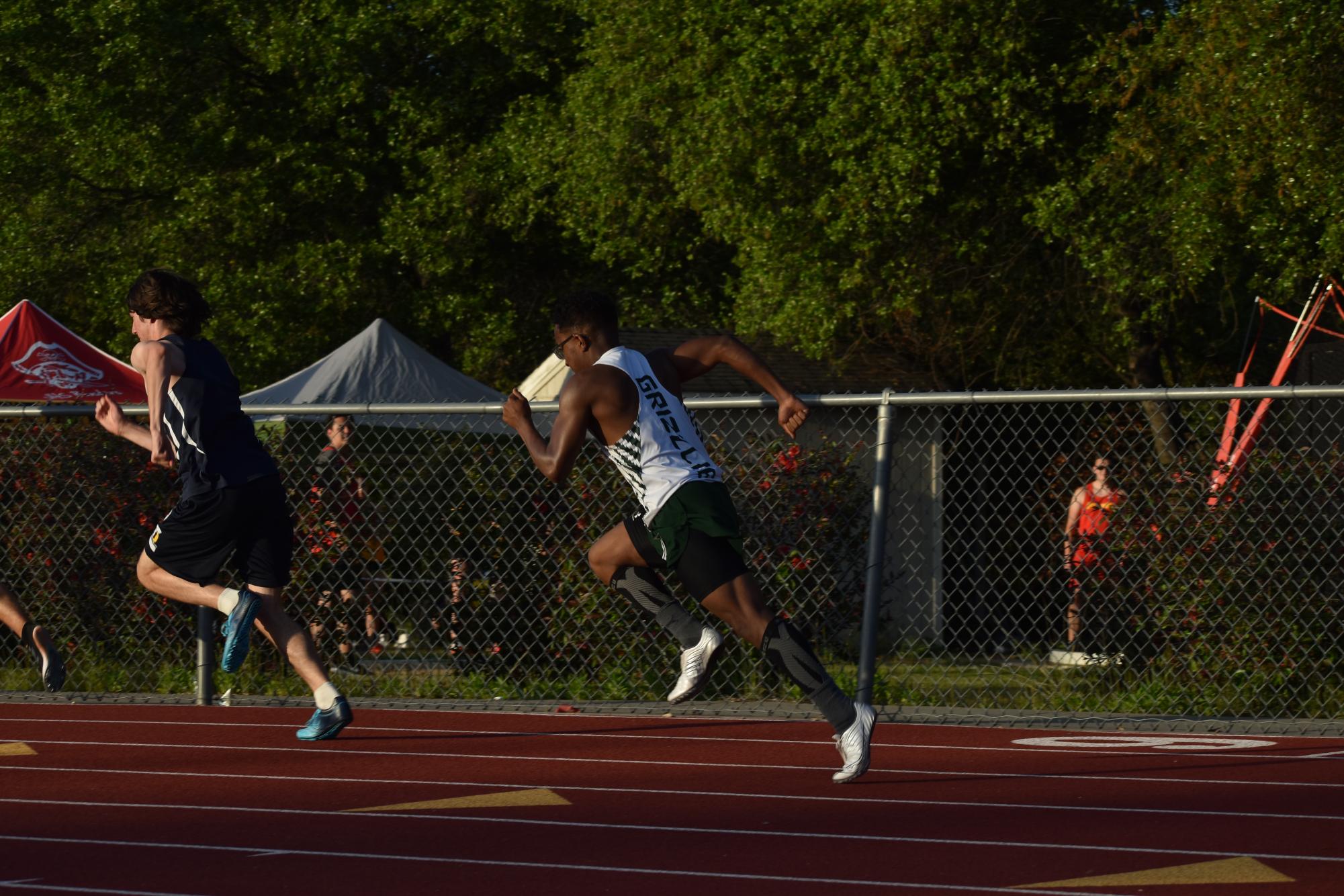 100m run, shot put and hurdles at the SFL Meet Three