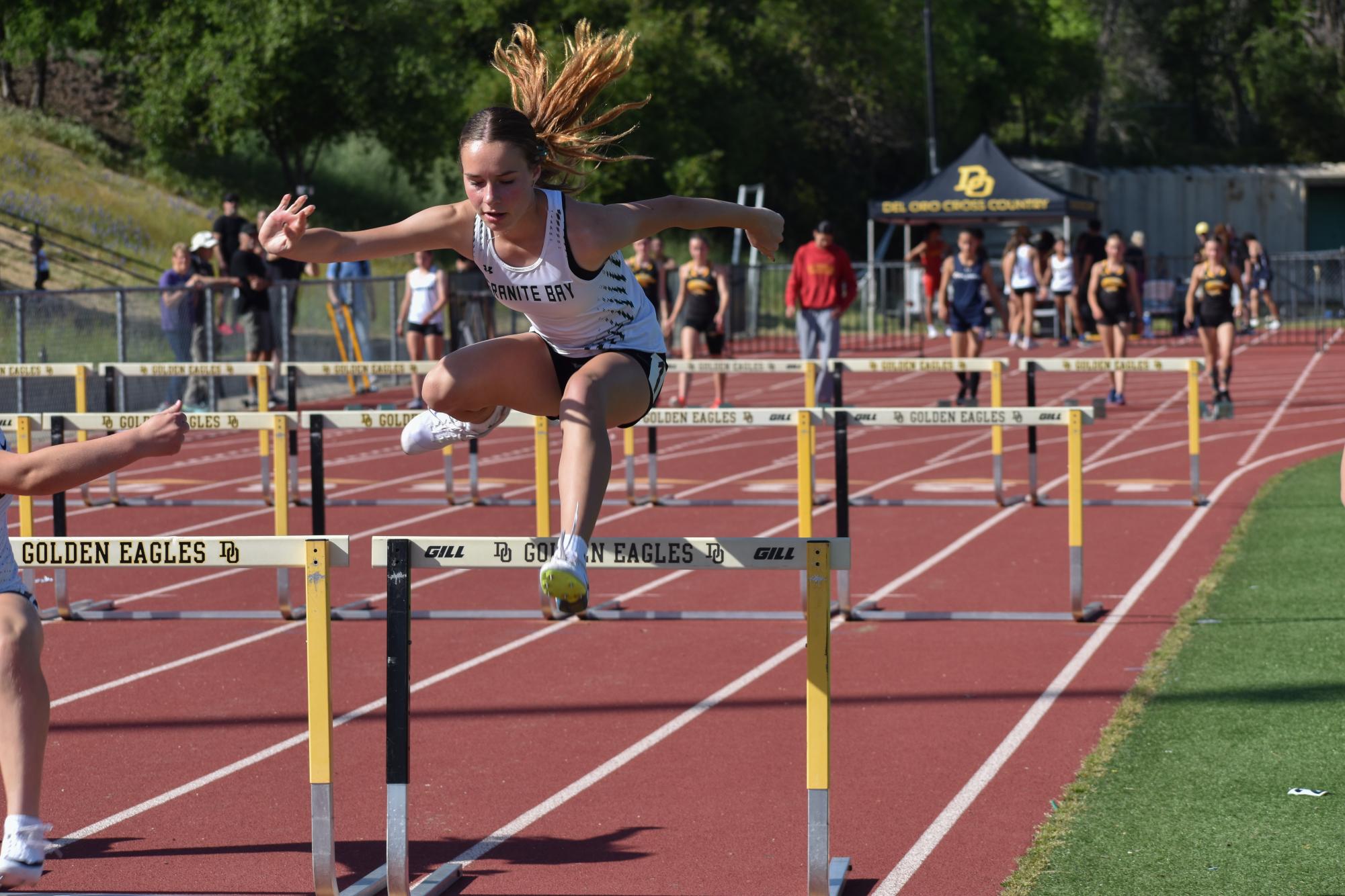 100m run, shot put and hurdles at the SFL Meet Three