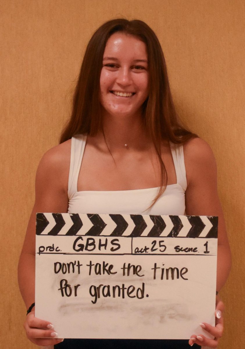 "Don't take the time for granted." -Elizabeth Jones