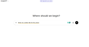 Screenshot from ChatGPT