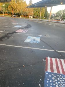 GBHS senior parking spots reserved for the Class of 2026.