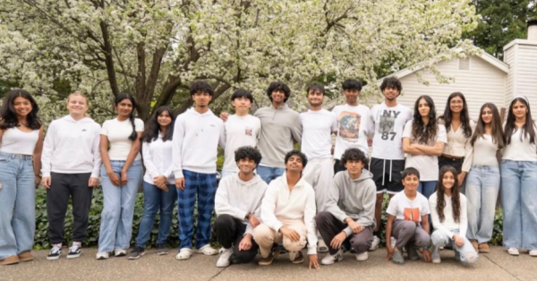 The Youth4Impact team poses with volunteers from across four high schools in the Greater Sacramento region in preparation for a community event.