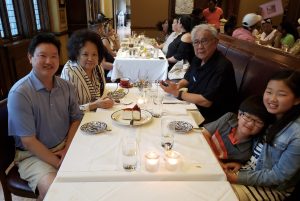 Photo of my Aunt Jeanie Jew and Uncle Bob Jew with Henry Yee and Samantha Yee at Bond 45 in Washington, DC during AAPI Heritage Month in May 2019.